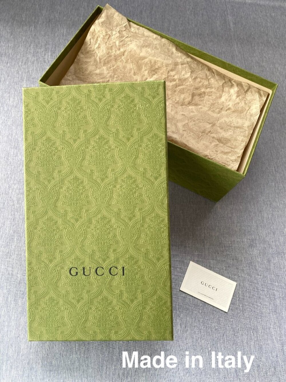 Authentic GUCCI | Empty Box with Tissue Booklet Gift Decoration Storage